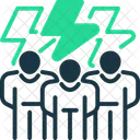 Empowering Team Hand Icon