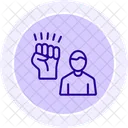 Empowering Leader Line Icon Icon