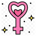 Empowerment Gender Heart Icon
