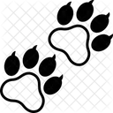 Empreinte de patte de chat  Icône