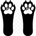 Empreinte de patte de chat  Icône