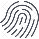 Biometrique Empreinte Digitale Toucher Icône