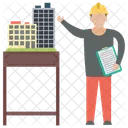 Empreiteiro De Construcao Engenheiro Civil Planejamento De Construcao Icon