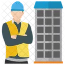 Empreiteiro De Construcao Engenheiro Civil Planejamento De Construcao Icon