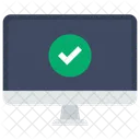 Computador Verificado Comercial Ícone