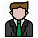 Empresario Trabalho Avatar Ícone