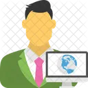 Global Empresario Empleado Icon