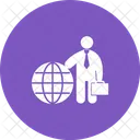 Empresario Internacional Humano Icon