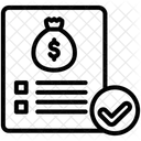 Aprovação de empréstimo  Ícone