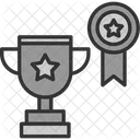 Empty Medal Award Symbol