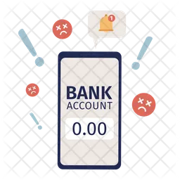 Empty bank account  Icon