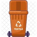 Empty bin for textile  Icon
