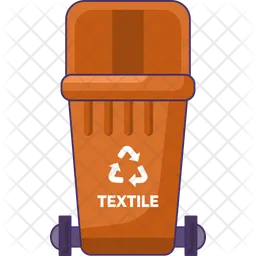 Empty bin for textile  Icon