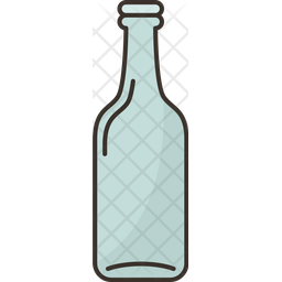 Empty Bottle Icon - Download in Colored Outline Style