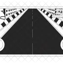 Empty racing track on smartphone screen  Icon