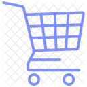 Empty Shopping Cart Duotone Line Icon Icon