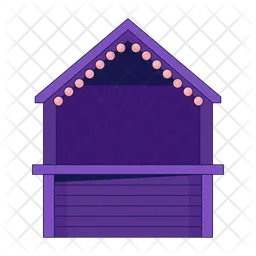 Empty street kiosk  Icon