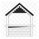 Empty street kiosk  Icon