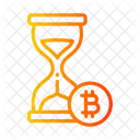 Bitcoin En Attente Logo Bitcoin Crypto Monnaie Icône