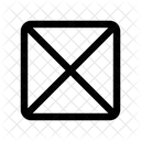 En Blanco Vacio Fondo Icono
