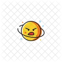 Emoji En Colere Incroyable En Colere Icône