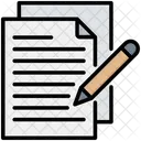 Ecriture Candidature Papier Icône