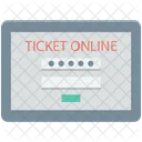 En Ligne Billet Reservation Icône