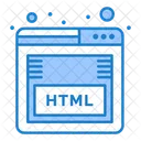 HTML En Linea Sitio Web Sitio Web HTML Icono