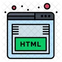 HTML en línea  Icono