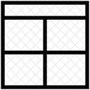 En-tête avec quatre grilles  Icône