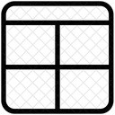 En-tête avec quatre grilles  Icône