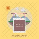 Vacances Site Web Technologie Icône