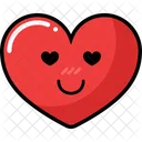 Establecer Icono De Corazon Emocion Emogi Icono