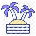 Enchanted Island Island Beach Icon