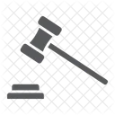 Vente Aux Encheres Marteau Juge Icône
