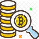 Buscar Bitcoin Encontrar Bitcoin Bitcoin Icono