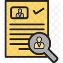 Encontrar Cv Encontrar Persona Carrera Icono