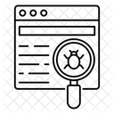 Seguimiento De Errores Busqueda De Virus Busqueda De Virus Icono