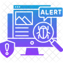 Delitos Ciberneticos Seguridad Cibernetica Busqueda De Errores Icono