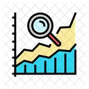 Grafico Pesquisa Ampliacao Ícone