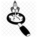 Ilustracion De Inicio De Busqueda Monocromatica Negra Busqueda De Inicio Investigacion De Marca Icono