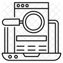 Analisis De Datos Busqueda De Precios Comercio Electronico Icono