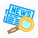 Periodico Busquedalupa Vidrio Icono