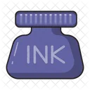 Encre Pot Stationnaire Icon