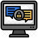 Encrypted Conversation Communications Icon