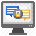 Encrypted Conversation Communications Icon