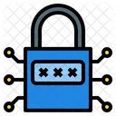 Encrypted Blockchain Secure Lock Digital Money Cryptocurrency Icon