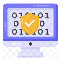 Encrypted Binary Code  Icon