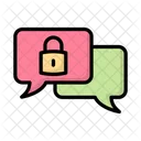 Encrypted Chat Secure Communication Private Message Icon