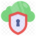 Encrypted Cloud  Icon